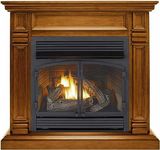 Duluth Forge Dual Fuel Ventless Fireplace-32,000 BTU, T-Stat Control, Finish Gas Fireplace, Apple Spice