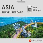 Asia Travel SIM Card (6 GB, 15-Days