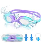 Mezere Kids Swimming Goggles 6-14 Kids Goggles Anti Fog Swim Goggles UV Resist No Leaking Childrens Swimming Goggles for Boys Girls Swim Glasses