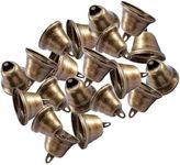 Armastuse 20 PCS Vintage Jingle Bell,38mm Antique Decorative Tone Copper Bell for Pet Dog Cat Pendants Christmas Tree Crafts Decoration,Grazing Copper Bells