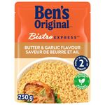 BEN'S ORIGINAL BISTRO EXPRESS Butter & Garlic, Long Grain Rice and Side Dish, 250g Pouch