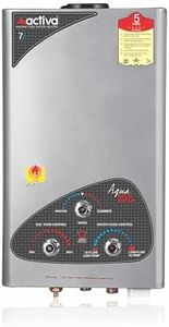 ACTIVA 6L Instant Gas Water Heater | Advanced Multilayered Safety | ISI Certified Gas Geyser | 5 Star Energy Saving | Auto Cut Off | Anti Rust Body | Fast Heating for Bathroom Use