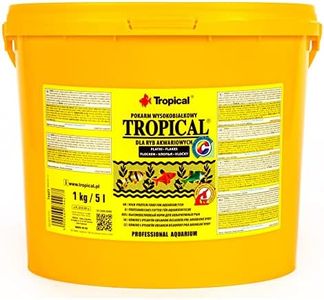 TROPICAL 5L / 1kg - Nourriture Riche en protéines pour Poissons d'aquarium, sous Forme de Flocons