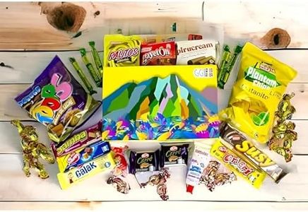 Gigi delight Venezuela Candy Box Pirucream Cocosette Susy Venezolano Chucherias Venezolanas Sweet Snack Gift Crate Box Assorted Cookies, Chips & Candies Mix Variety Pack International Gift Snack Box for Lunches, Holiday Gifts.