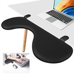 Giecy Desk Extender Adjustable Arm Rest Support for arm Support for Computer Desk Ergonomic Arm Rest Extender Rotating Mouse Pad Holder for Table Office Chair Desk