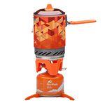 Fire-Maple Star FMS-X2 Outdoor Cooking System Portable Camp Stove with Piezo Ignition POT Support & Stand - Ultralight Compact Windproof High Heating Efficiency - Propane & Butane Canisters - Camping