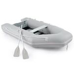 DARTMOOR 300x150x42cm Heavy Duty Inflatable Kayak, Portable Boat Raft for Adults with Aluminum Oars, 4 Person 450kg Foldable Dinghy Float for Fishing Hunting or Playing on Lakes Rivers and Rapids