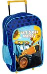 JCB Kids Travel Suitcase Trolley My First Joey Holdall Carry On Wheeled Case Backpack Strap - Large 13L