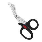 DESCO 7.5" Emergency Scissor Military Rescue Scissors Stainless Steel Trauma Shear, Curved Emergency Response Shear for Nurses for EMS