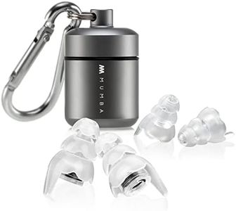 Musicians Ear Plugs, Mumba Upgraded High Fidelity Ear Plugs in Samller Size, 25dB Concert Earplugs Reduce Noise for All Frequency, High Decibel Ear Plugs for Musicians, Festival, DJ’s