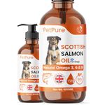 Pippa & Max Scottish Salmon Oil for Dogs & Pets (1ltr) - Pure Omega 3, 6 & 9 Fish Oil Liquid Supplement for Natural Coat, Immune Support, Skin Comfort, and Overall Health