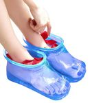 WMHYLYH Foot Bath Spa Massager Foot Soaking Bath Basin, Movable Foot Soak Tub Pedicure Foot Spa, Foot Bath Shoes for Thermal Massage to Promote Blood Circulation (Large,Blue)