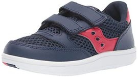 Saucony Boy's Baby Jazz Court Sneaker, Navy/Mesh, 6 Toddler