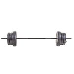 US Weight Duracast 55lb. Barbell Weight Set for Home Gym - Workout Equipment with Adjustable Weights – Durable Gym Equipment for Strength Training