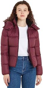 Calvin Klein Jeans Mw Down Archetype Short Puffer, Chaquetas de plumón Mujer, Morado (Amaranth), M