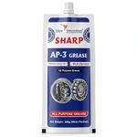 SHARP AP-3 Premium Multi-Purpose Grease – [200g] Pouch | High-Performance Lithium Base Lubricant for Automotive & Industrial Use | Excellent Water Resistance & Rust Protection (P-SH-AP3-200)