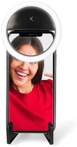 KSIX Aro de Luz Formato Pocket, Soporte Incluido. Anillo de Luz Led para Móvil y Ordenador. Ring Light para TIK Tok, Fotografía, Selfie