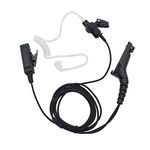 GoodQbuy Covert Acoustic Tube Earpiece Headset Mic is compatible with Motorola XPR 6000 XPR6500 XPR6550 XPR 7000 XPR 7550 XiR-P8200 XiR-P8268 Radio Security Door Supervisor