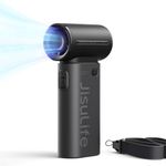 JISULIFE Portable Handheld Fan, 5000mAh Powerful Mini Turbo Fan, 22H Max Cooling Time, 40000 RPM Hight Speed, 5 Speeds Rechargeable, Small Pocket Design, Personal Travel Essentials for Women Men Black