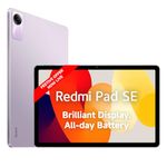 Redmi Pad SE| All Day Battery | Qualcomm Snapdragon 680| 90Hz Refresh Rate| 8GB, 128GB Tablet| FHD+ Display (11-inch/27.81cm)| Dolby Atmos| Quad Speakers| Wi-Fi| Purple