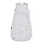 Snuz Baby Sleeping Bag with Nappy Zip - For Easy Nappy Changes, Super Soft Cotton Sleeping Bags Poppers, Meets British Safety Standard, White Spot, 2.5 Tog 0-6M