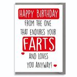 Cheeky Chops Cards Birthday Card Funny Brother Sister Mum Dad Wife Aunt Friend for Men Women C372, Full colour,5 x 7