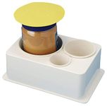 Sammons Preston Spill-Not Jar & Bottle Opener, Jar and Bottle Opener for Those with a Weak Grip, One Handed Jar and Bottle Opener