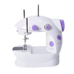 Onshoppy Polygol Adjustable 2-Speed 2-Thread Sewing Machine, Portable Electric Sewing Machine with Foot Pedal With Power Adapter