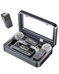 Saramonic Air Wireless Lavalier Microphone, 48KHz/24Bit, 300m, Mini Mic Wireless for iPhone 15/16/17 Android PC, Lapel Mic with USB-C Plug, Clip on Mic for YouTube Video Recording Vlogging Tiktok