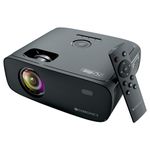 ZEBRONICS PIXAPLAY 55, Smart Projector, 10000 Lumens, 4K Support, 150 Inch Screen Size, Quad Core Processor, Bluetooth, HDMI, USB, WiFi, mSD, AUX, 1080p Native, APP Support, Miracast
