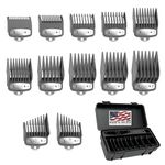Wahl Clipper Genuine Elite Attachment Guard Organization Kit with Hair Clipper Guide Combs, 14 Piece Elite Storage Kit for Wahl Hair Clippers -3291-200