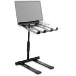 PylePro High Performance Portable, Folding Tabletop DJ Gear Stand for Laptop Mixer or Other Gear - Adjustable Angle and Height