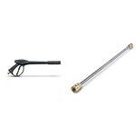 Karcher M22 Threaded Pressure Washer Trigger Gun + Karcher 24" Stainless Steel Spray Wand Bundle