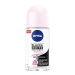 NIVEA Black & White Invisible 48H Protection Water Lily Anti-Perspirant Roll-On, 50ml