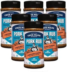 True Made Foods Ed Mitchell's Award Winning Pitmaster BBQ Pork Rub - Carolina Classic, BBQ Grill, 11.3 Ounce, 6 Pack - Earthy & Flavorful BBQ Rubs and Spices for Smoking, Baby Back Ribs, Shoulders, Whole Hog