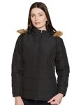 Qube By Fort Collins Women's Parka Coat (17926AZ_Black