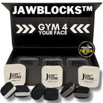 JawBlocks™ - Face Gym and Jaw Exerciser for Men & Woman [3 levels 6pcs kit] powerful jawline shaper | double chin eliminator | jawline exerciser| double chin reducer| face lift device for a alpha jaw