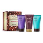 AHAVA Holiday Kits | Hand it to Me - Luxurious Skincare Set That Moisturizes & Nourishes Dry Hands, with Ultimate Hand Cream Trio Sea-Kissed, Spring Blossom & Vivid Burgundy (40ml Each)