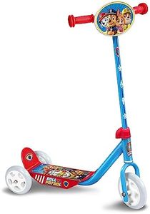 Stamp Paw Patrol - Monopattino a 3 ruote, piattaforma grande, superficie antiscivolo, colore: Blu/Rosso