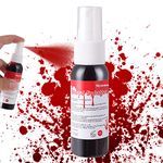 Mysense Fake Blood,1 Oz(30ml)Fake Blood Spray,Halloween Liquid Blood Eye Blood Drops,Blood Splatter for Clothes and Zombie Monster Vampire Clown Costume Cosplay Makeup,1PC