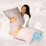 ZonLi Full Body Pillow, Soft & Fluffy Long Pillow for Side Sleepers, Pregnant Women & Back Support, Adjustable Memory Foam with Removable Washable Cover (Lavender Pink, 20” x 54”)