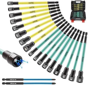 OSTTE 19Pcs 6" Extra Long Magnetic Nut Driver Set, Impact