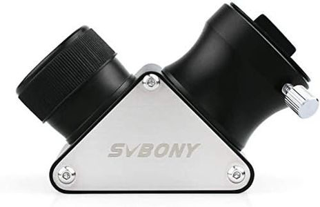 SVBONY 1.25 inches 90 Degree Zenith Mirror Diagonal Adapter Dielectric Mirror Diagonal Fully Metal for Refracting Telescope Eyepiece Lens