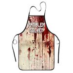 Halloween Gifts Apron for Men Women Kitchen Gifts Halloween Horror Aprons Kitchen Apron BBQ Cooking Aprons Chef Gifts Waterproof Halloween Decorations Home Party Oil Proof