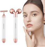 2 in 1 Electric Face Massager, 3D Roller and T Shape Face Massager Kit,Arm Eye Waist Leg Massager Anti Wrinkles Face Lift Skin Tightening Face Firming