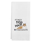 It's Not Dog Hair It's Rough Collie Glitter Kitchen Towels,Cotton Modern 24 X 16 Inches Dish Towels Dishcloths,Dish Cloth Flour Sack Hand Towel for Farmhouse Kitchen Decor,Dog Lovers Gifts