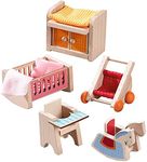 HABA Little Friends Children's Nursery Room - Dollhouse Furniture for 4" Bendy Dolls