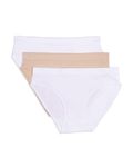 Maidenform Girls' Big Seamless Hipster, Nude/White, M