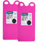 Superio Snow Slider Mat, Flexible Snow Sled Flying Carpet, Roll up Sleds for Kids and Adults 54" Lightweight Plastic Snowboard Sled(Fuchsia-Pink 2 Pack)…