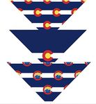 Native Pup Colorado Flag Dog Bandan